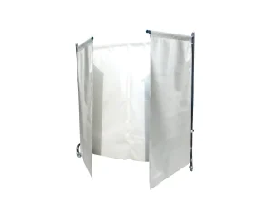 Laserschutzvorhang im Gestell von JUTEC mit ML-6-2